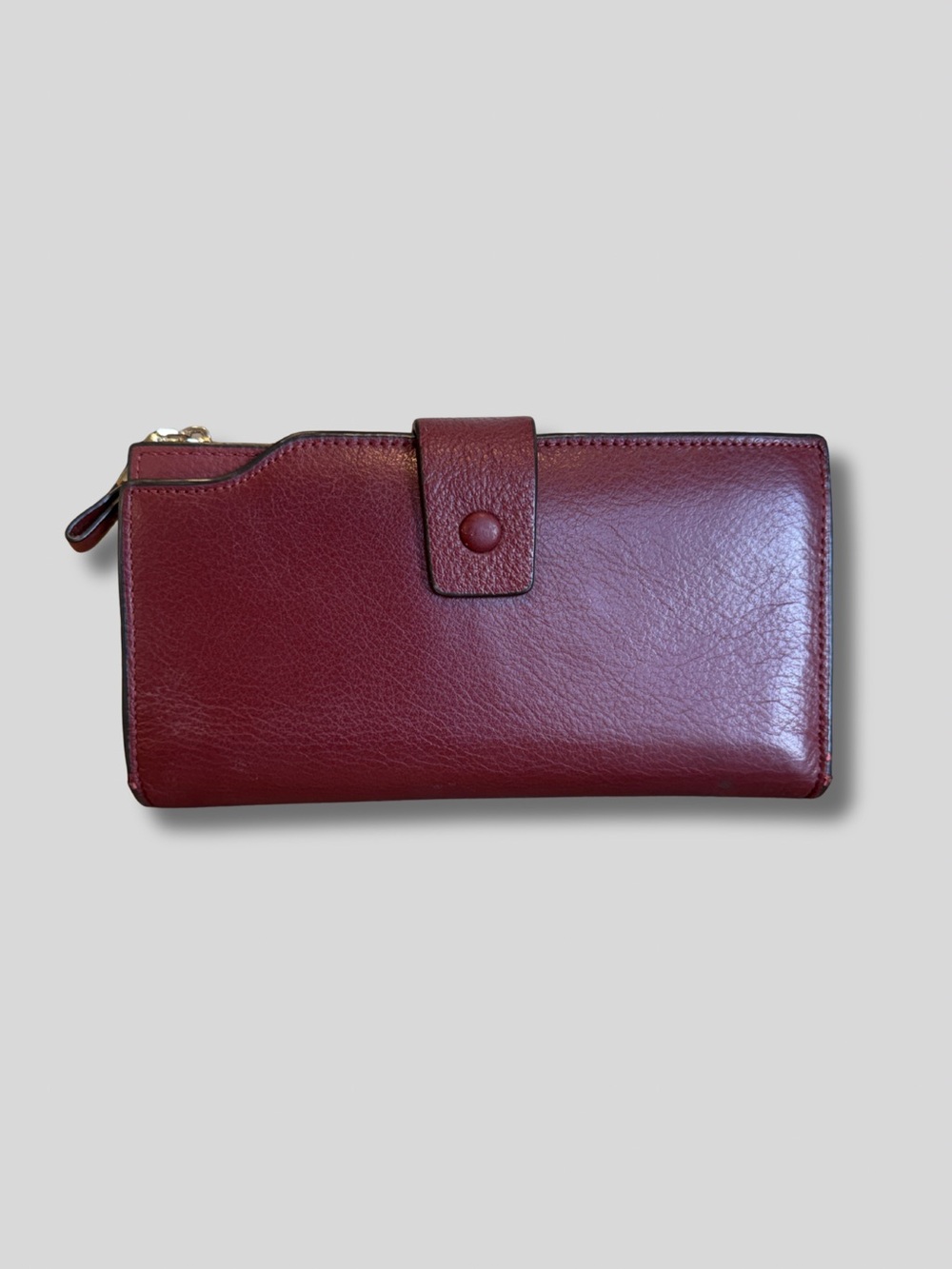 Travelambo Women’s Leather Burgundy Wallet